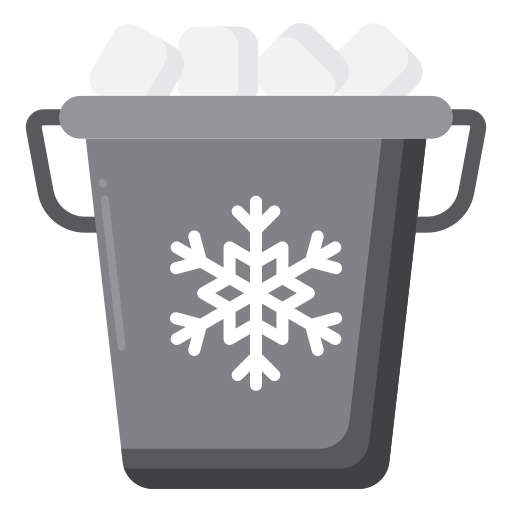 Ice bucket Generic color fill icon