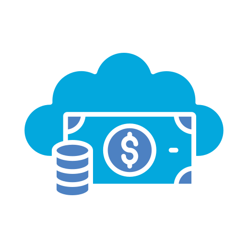 Cloud money Generic color fill icon