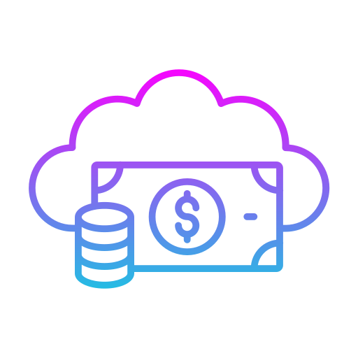 cloud-geld Generic gradient fill icon