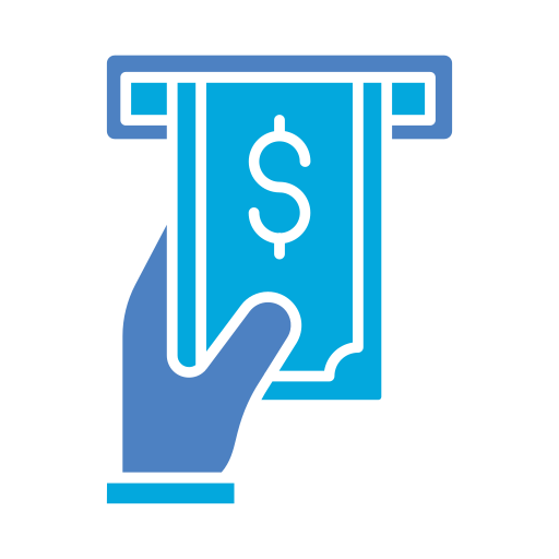 Cash withdrawal Generic color fill icon