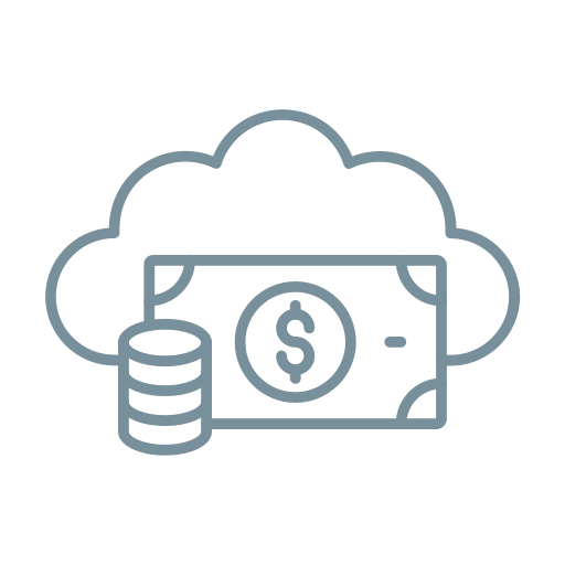 Cloud money Generic color outline icon