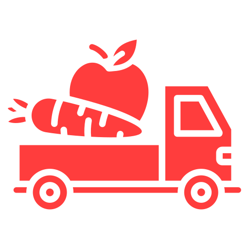 camión de frutas Generic color fill icono