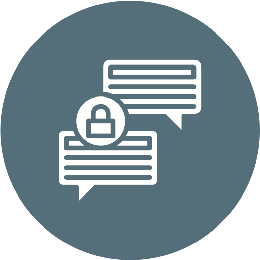 Secure messaging Generic color fill icon