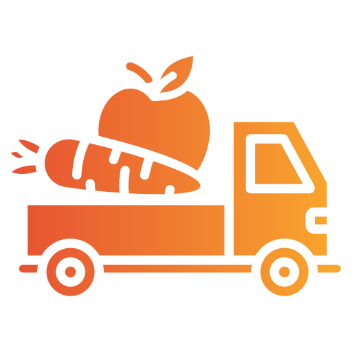 caminhão de frutas Generic gradient fill Ícone