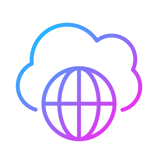Cloud servers Generic gradient outline icon