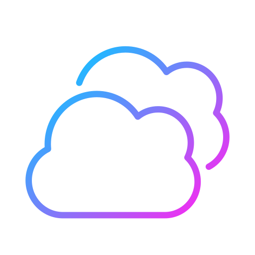 cloud opslag Generic gradient outline icoon