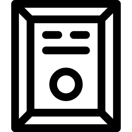 dyplom Basic Rounded Lineal ikona