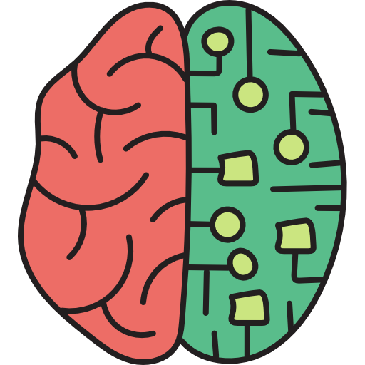 뇌 Hand Drawn Color icon