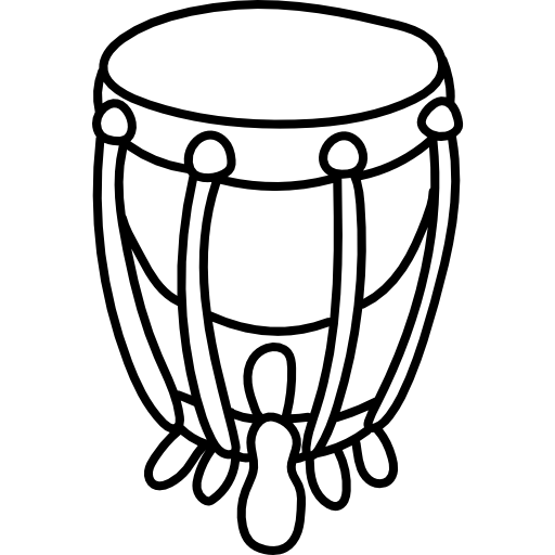 Timpani Hand Drawn Black icon