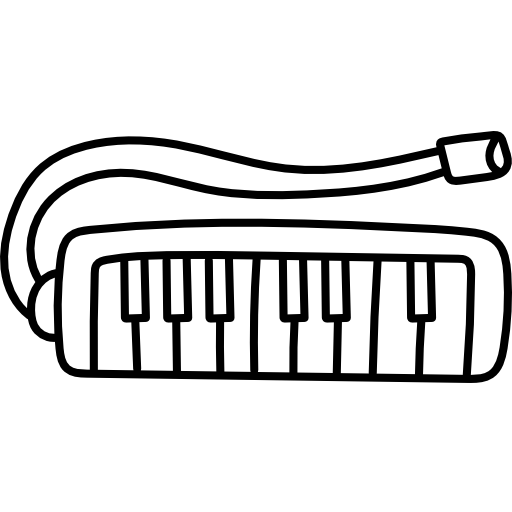 melódica Hand Drawn Black icono