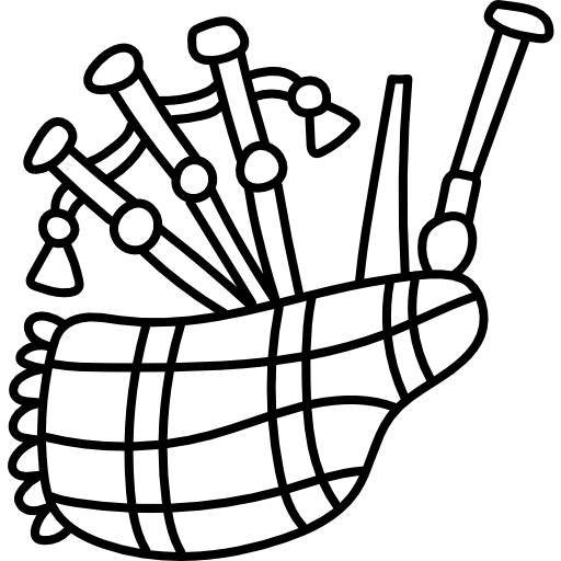 gaita Hand Drawn Black icono