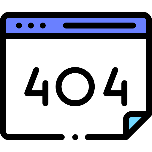 404 Detailed Rounded Lineal color icon