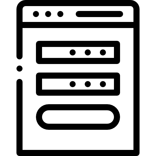 s'identifier Detailed Rounded Lineal Icône