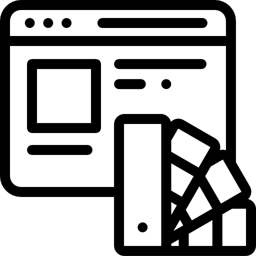 カラーパレット Detailed Rounded Lineal icon