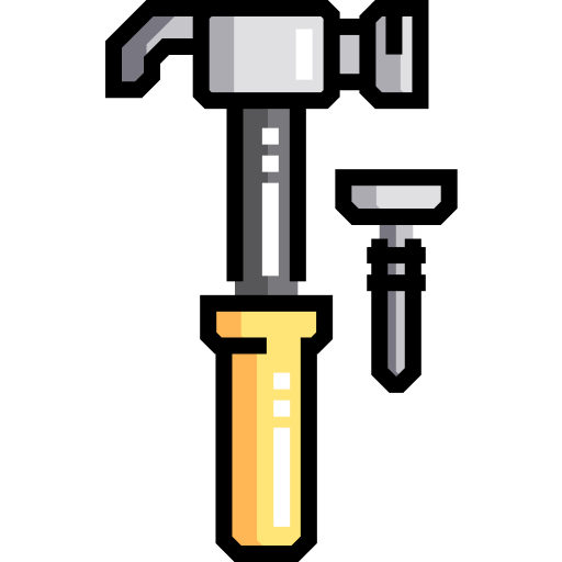 망치 Detailed Straight Lineal color icon