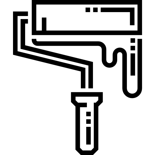 rodillo Detailed Straight Lineal icono