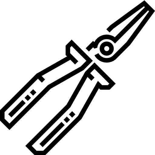 Плоскогубцы Detailed Straight Lineal иконка