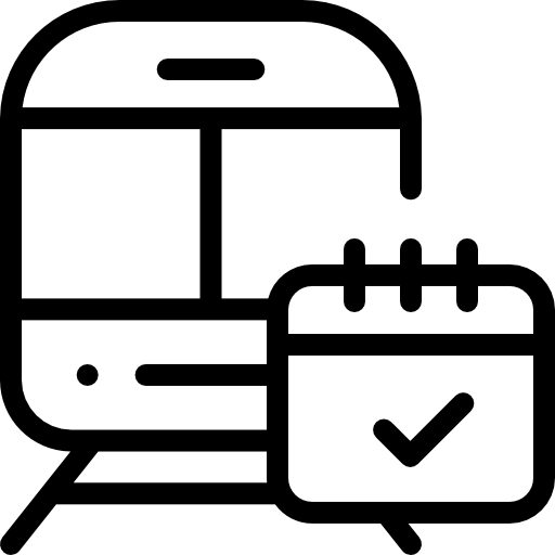 시간표 Detailed Rounded Lineal icon