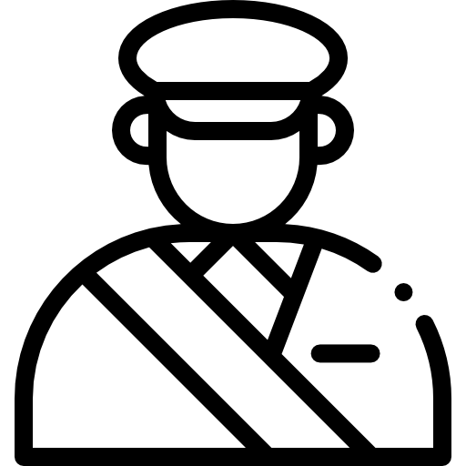 conductor Detailed Rounded Lineal icono