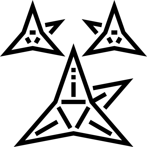 szurikeny Detailed Straight Lineal ikona