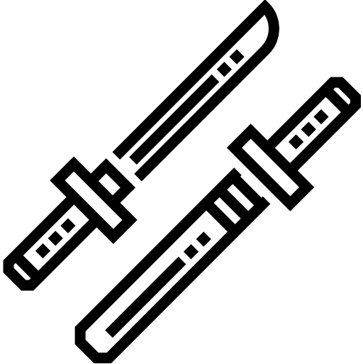 katana Detailed Straight Lineal icona