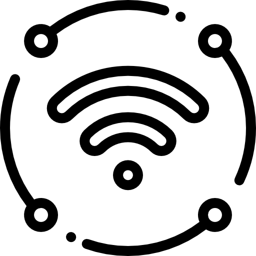 wifi Detailed Rounded Lineal Icône