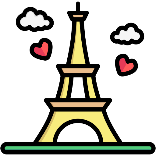 Eiffel tower Generic color lineal-color icon