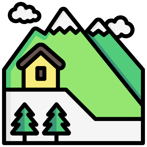 ośrodek narciarski Generic color lineal-color ikona