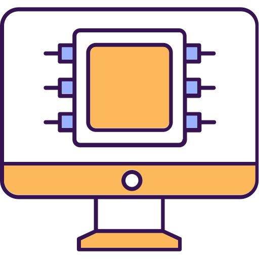 lcd-scherm Generic color lineal-color icoon