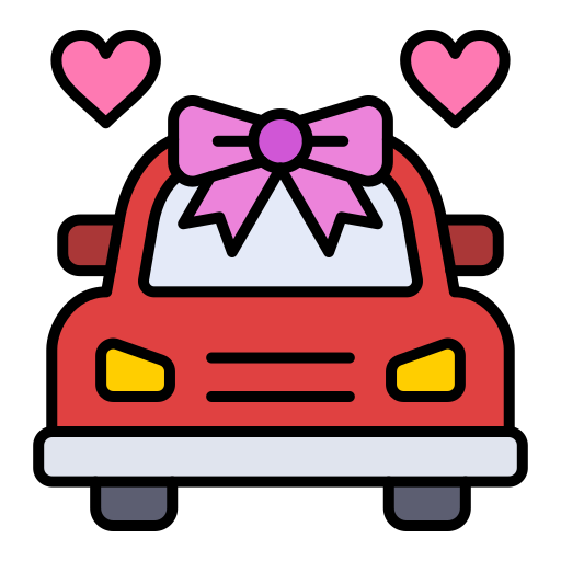 Wedding car Generic color lineal-color icon