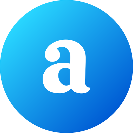 Letter a Generic gradient fill icon