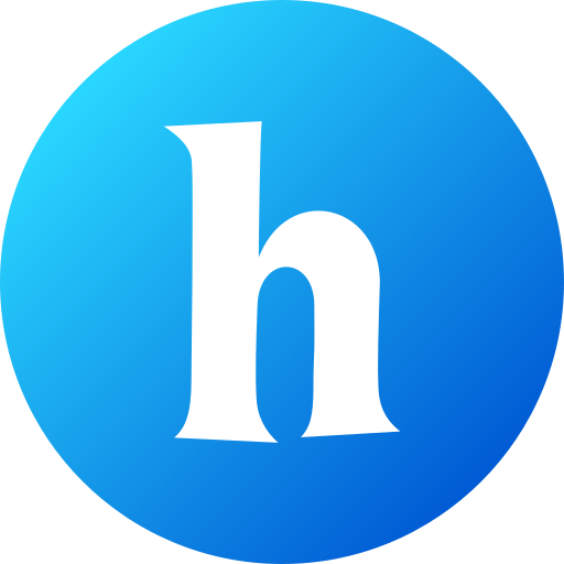 Letter h Generic gradient fill icon