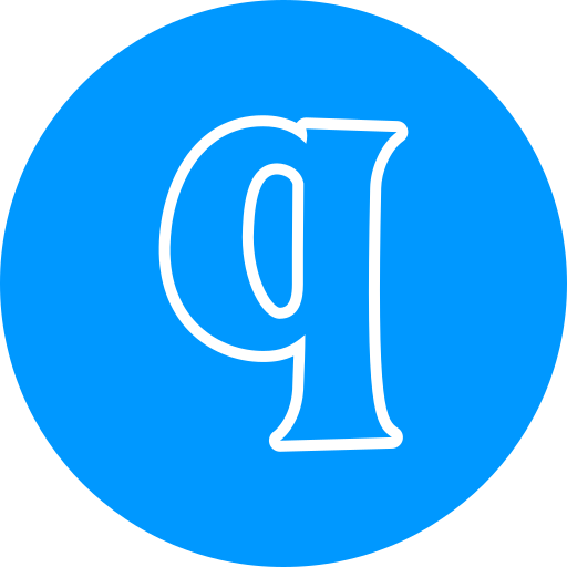 편지 q Generic color fill icon