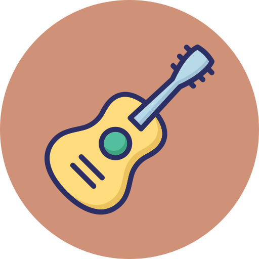 Guitar music Generic color lineal-color icon