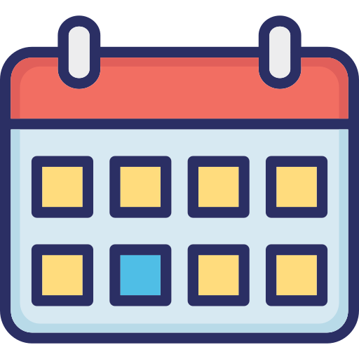 calendario delle date Generic color lineal-color icona