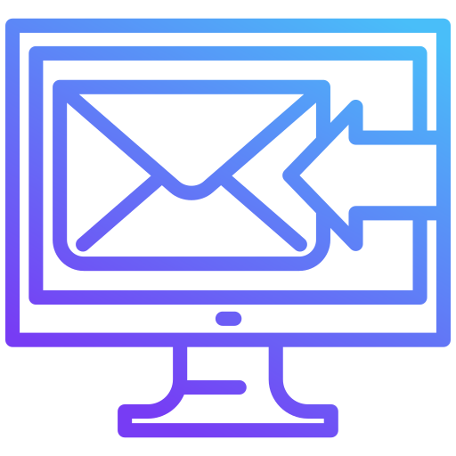 Sending mail Generic gradient outline icon