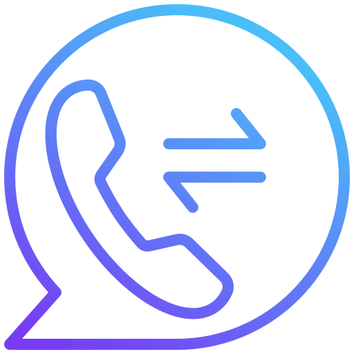 Call diversion Generic gradient outline icon