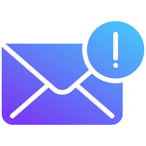 alerta de correo no deseado Generic gradient fill icono