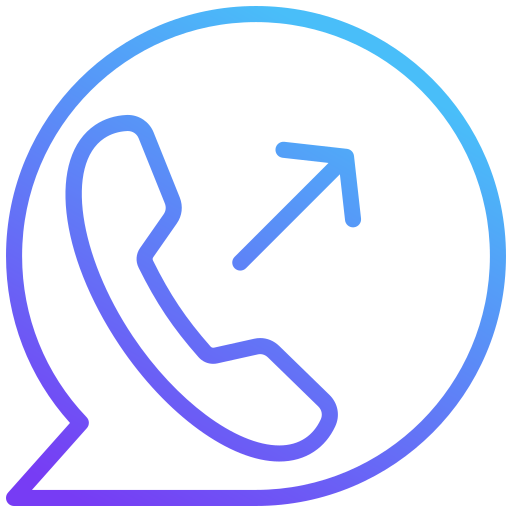 Outgoing calls Generic gradient outline icon