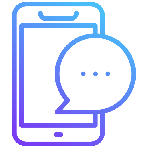 Mobile message Generic gradient outline icon