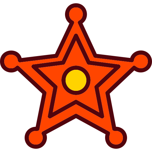 insignia del sheriff Generic color lineal-color icono