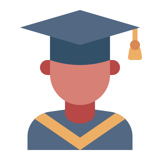 Graduate avatar Generic color fill icon