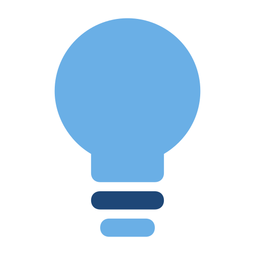 Lightbulb Generic color fill icon