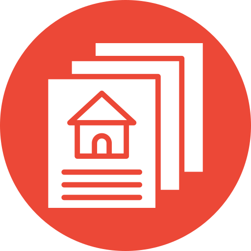 Property papers Generic color fill icon