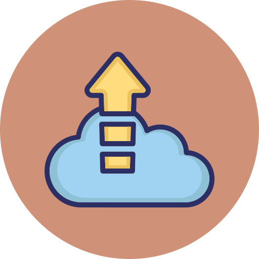 cloud-upload Generic color lineal-color icon