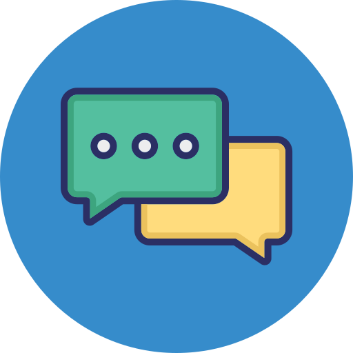 chat-blasen Generic color lineal-color icon