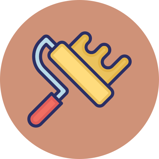 Paint roller Generic color lineal-color icon