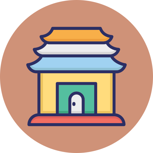 Пагода Generic color lineal-color иконка