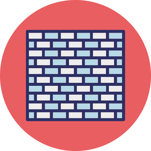 Ściana z cegły Generic color lineal-color ikona