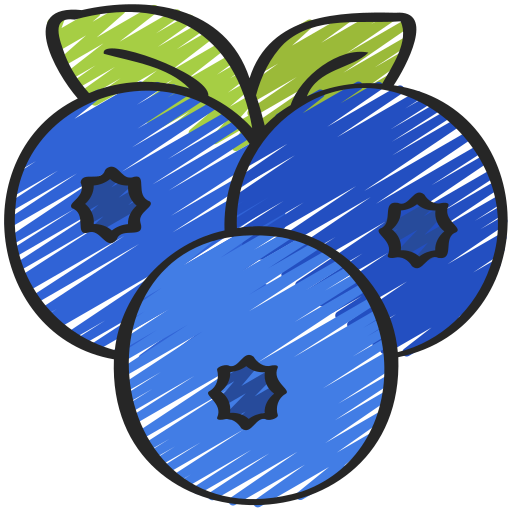 Blueberries Juicy Fish Sketchy icon